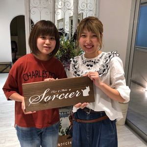 吉祥寺でカラーが可愛い美容室　Hair Salon Sorcier　ERIのブログ　「ハイライトボブ☆*。」